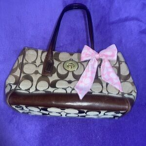 Coach Brown and Pink Women's Bag